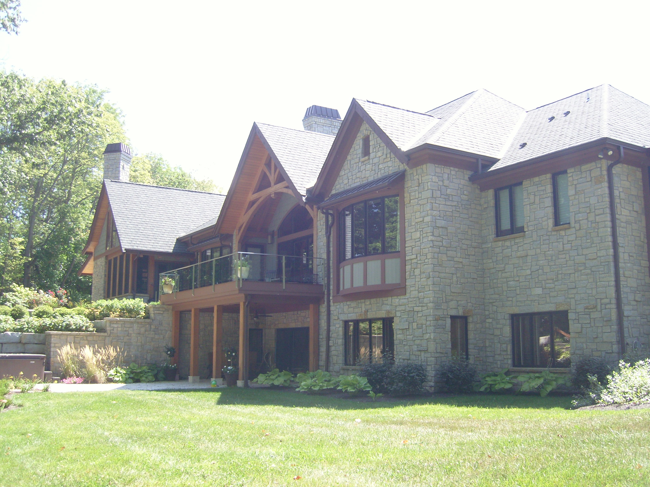 Executive Estate With Traditional Styling  Featuring Natural Building Materials